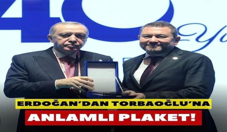 Erdoğan’dan İzmirli İş İnsanı Nazım Torbaoğlu’na Anlamlı Plaket